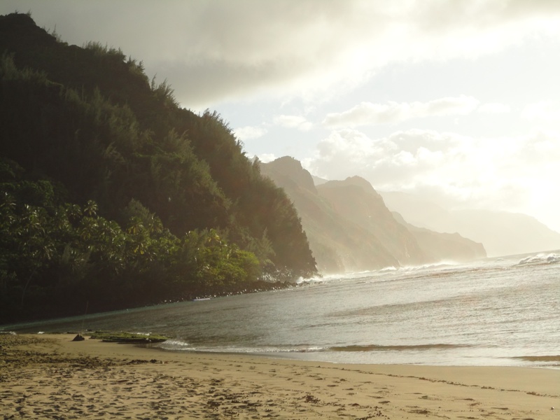 Bilck auf die Na Pali Coast von Norden aus
