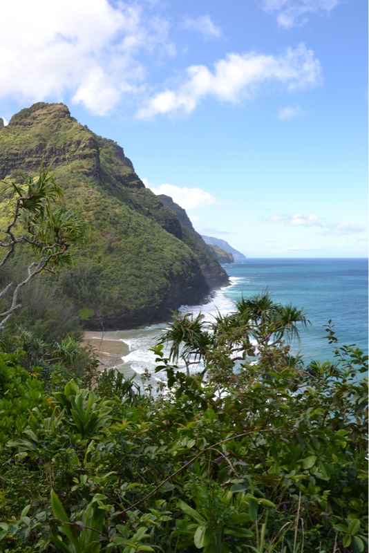 Zwischenziel nach 2 Meilen  - ein Strand