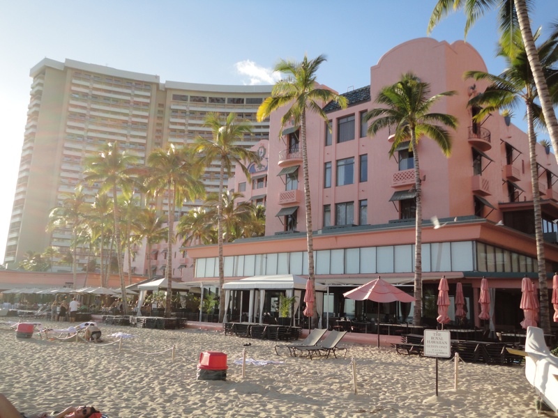 Pink Palace am Waikiki Beach
