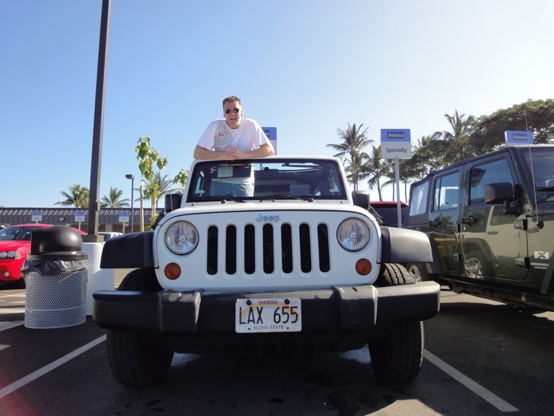 Und da ist er unser Jeep